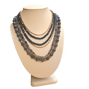 Vintage Elegant Multi Strand Statement Necklace.